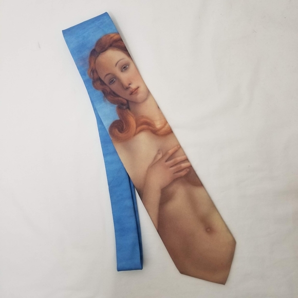 Birth of Venus Botticelli Vintage Ralph Marlin Tie - Picture 2 of 5
